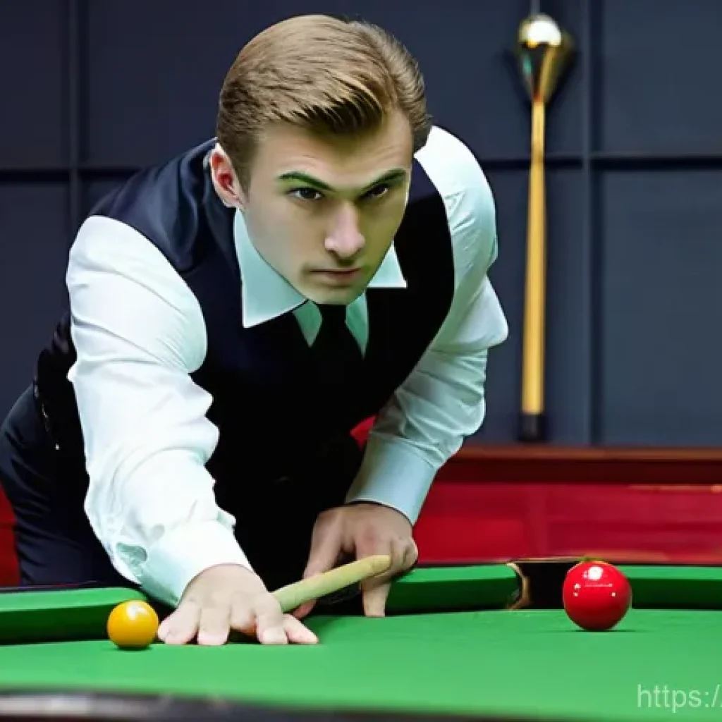 당구 프로 선수 인터뷰 - **Professional Russian Pyramid Player in Action:** A male professional Russian Pyramid billiards pla...