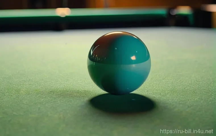 당구 영상 촬영 팁 - **Prompt:** A dynamic, mid-shot capturing a professional billiard player making a precise shot from ...