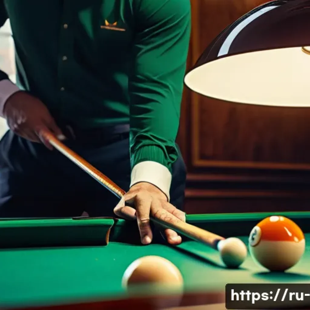 당구 라샤 종류 비교 - A close-up, highly detailed image of a billiard cue coated with glossy polyurethane lacquer, showing...